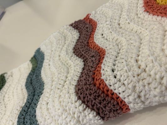 Ripple stitch baby blanket