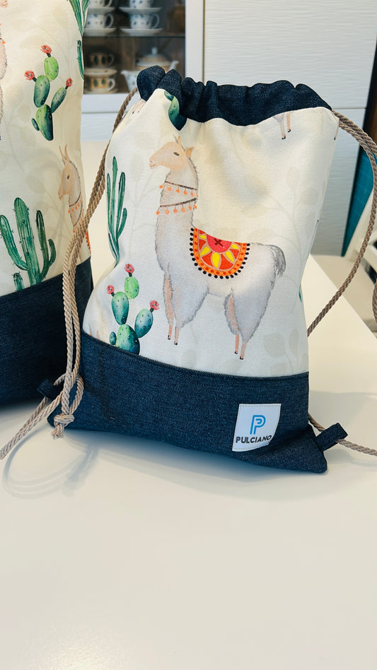 Children’s matching drawstring backpack